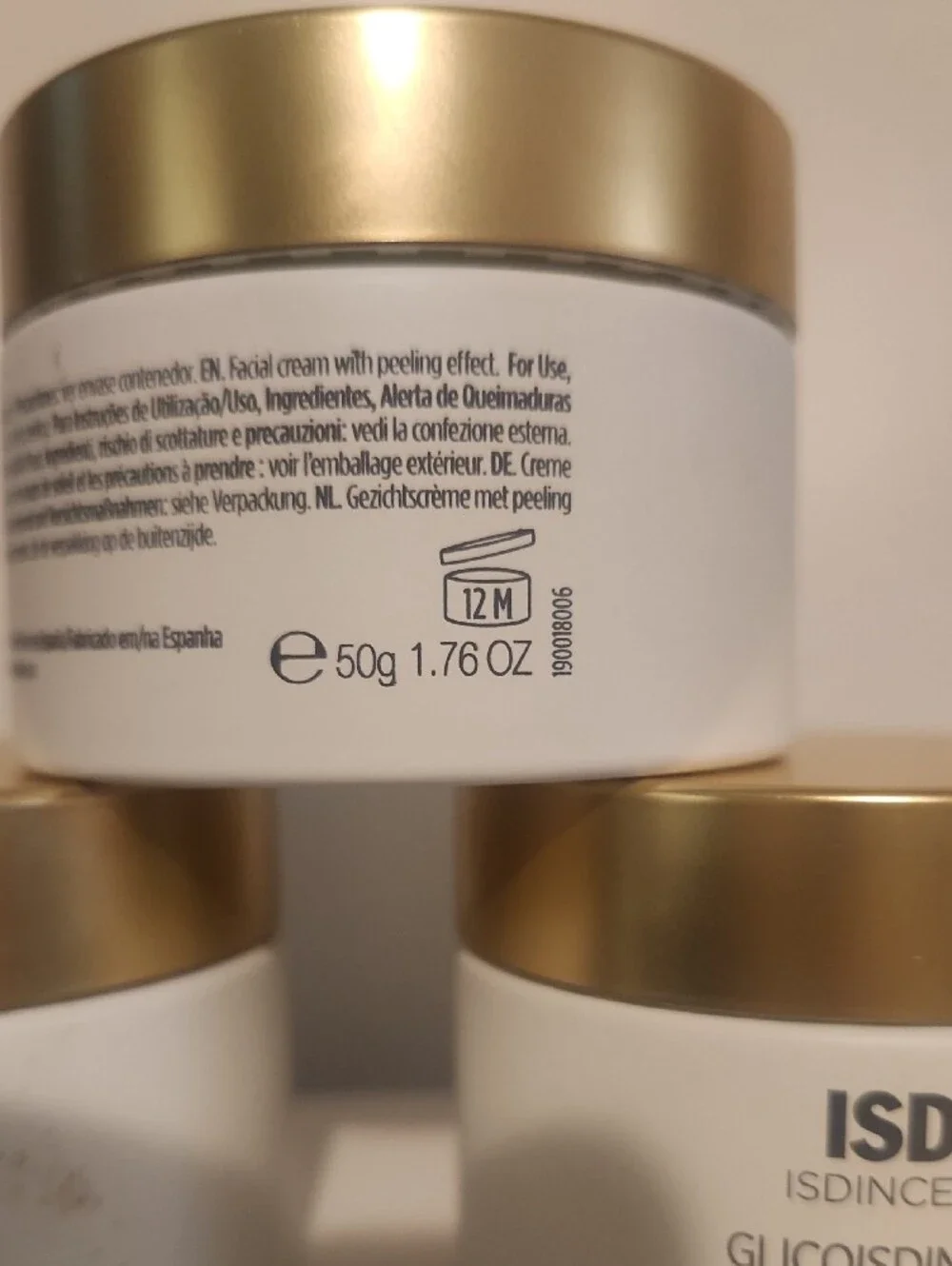 ISDIN Glicoisdin 8 Soft Hair Treatment Mask - White with Gold Lid 3X100/OneX55